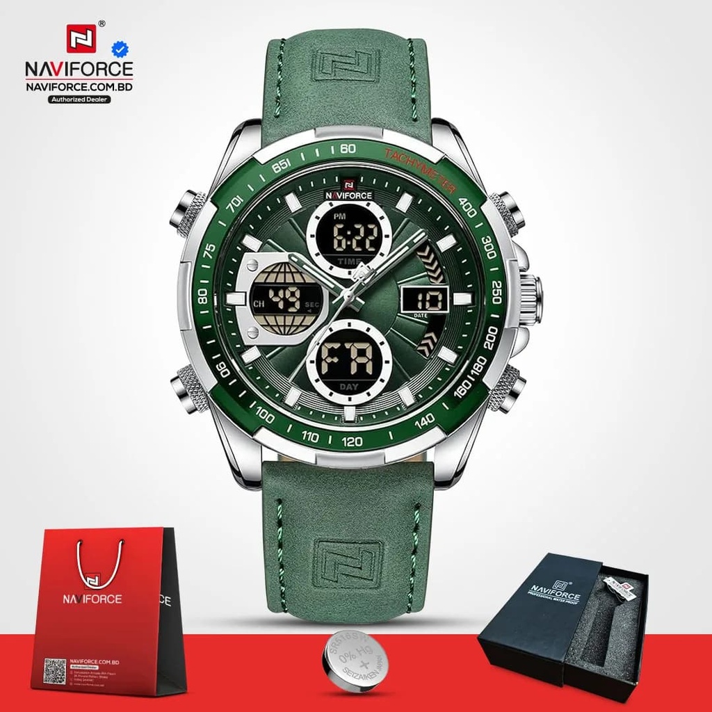 Naviforce 9197 L - Silver Green